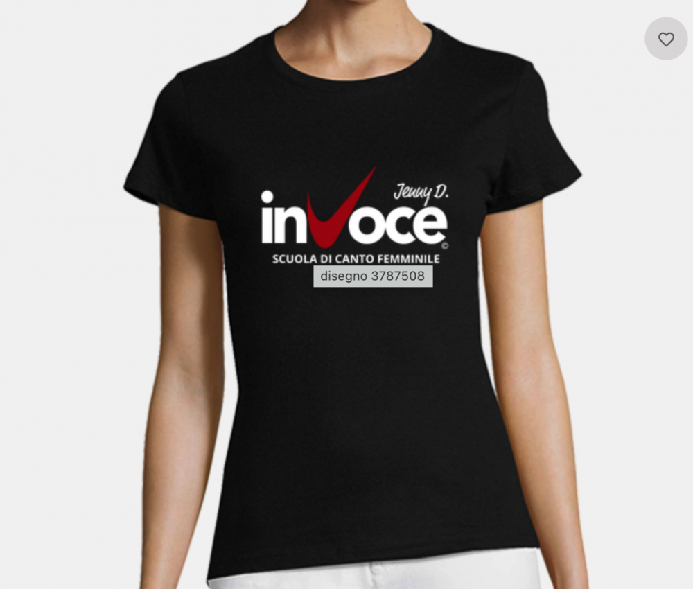 Acquista la maglia della Scuola di Canto INVOCE - Invoce di Jenny Demara